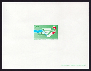 1981 1.40fr France 'Natl. Savings Bank Centenary' Proof Sheetlet, Epreuve de Luxe, Deluxe Presentation Miniature Sheet