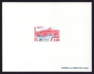 1983 1.80fr France 'French Philatelic Societies Congress, Marseille' Proof Sheetlet, Epreuve de Luxe, Deluxe Presentation Miniature Sheet