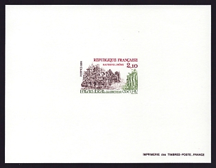 1984 2.10fr France 'Palais Ideal, Hauterives-Drome' Proof Sheetlet, Epreuve de Luxe, Deluxe Presentation Miniature Sheet
