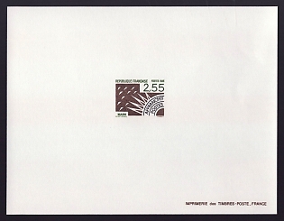1985 2.55fr France 'Months of the Year' Proof Sheetlet, Epreuve de Luxe, Deluxe Presentation Miniature Sheet