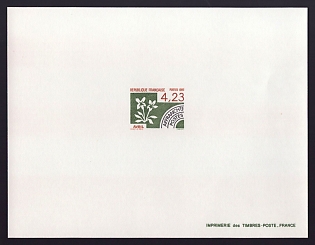 1985 4.23fr France 'Months of the Year' Proof Sheetlet, Epreuve de Luxe, Deluxe Presentation Miniature Sheet