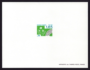 1986 1.65fr France 'Months of the Year' Proof Sheetlet, Epreuve de Luxe, Deluxe Presentation Miniature Sheet