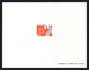 1986 4.44fr France 'Months of the Year' Proof Sheetlet, Epreuve de Luxe, Deluxe Presentation Miniature Sheet