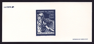 1996 2.80fr + 60c France 'The Sower, 1903' Trial Color Proof Miniature Sheetlet, Epreuve de Luxe, Deluxe Presentation Miniature Sheet