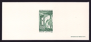 1997 3fr France 'Millau' Trial Color Proof Miniature Sheetlet, Epreuve de Luxe, Deluxe Presentation Miniature Sheet