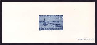 1998 3fr France 'Le Gois Causeway, Island of Noirmoutier, Vendee' Trial Color Proof Miniature Sheetlet, Epreuve de Luxe, Deluxe Presentation Miniature Sheet