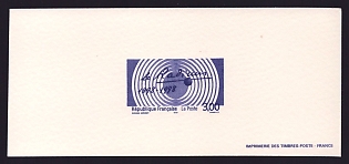 1998 3fr France 'Discovery of Radium, Cent., ZOE Reactor, 50th Anniv' Trial Color Proof Miniature Sheetlet, Epreuve de Luxe, Deluxe Presentation Miniature Sheet