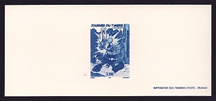 1999 3fr France 'Asterix, by Albert Uderzo and Rene Goscinny' Trial Color Proof Miniature Sheetlet, Epreuve de Luxe, Deluxe Presentation Miniature Sheet