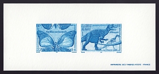 2000 2.70-3fr France 'Nature' Compound Trial Color Proof Miniature Sheetlet, Epreuve de Luxe, Deluxe Presentation Miniature Sheet