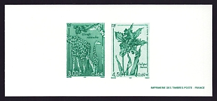 2000 3-4.50fr France 'Nature' Compound Trial Color Proof Miniature Sheetlet, Epreuve de Luxe, Deluxe Presentation Miniature Sheet