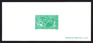 2000 4.50fr France 'Folklore' Trial Color Proof Miniature Sheetlet, Epreuve de Luxe, Deluxe Presentation Miniature Sheet