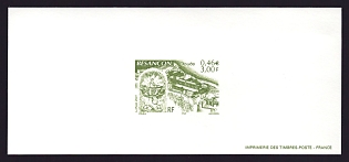 2001 3fr France 'Besancon' Trial Color Proof Miniature Sheetlet, Epreuve de Luxe, Deluxe Presentation Miniature Sheet