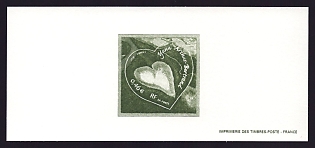 2002 46c France 'Heart of Voh, Photograph by Yann Arthurs-Bertrand' Trial Color Proof Miniature Sheetlet, Epreuve de Luxe, Deluxe Presentation Miniature Sheet