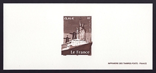2002 46c France 'Transportation' Trial Color Proof Miniature Sheetlet, Epreuve de Luxe, Deluxe Presentation Miniature Sheet