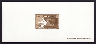 2002 46c France 'Invitation' Trial Color Proof Miniature Sheetlet, Epreuve de Luxe, Deluxe Presentation Miniature Sheet