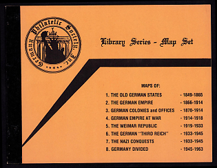Map Set 'Library Series: Maps of Old German States, Empire, Colonies, Weimar, Third Reich, Nazi Conquests and Divided Germany (1849-1963)', Published by Germany Philatelic Society, Inc.