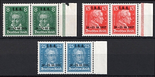 1927 Weimar Republic, Germany, Complete Set, Margin, Sheet Inscription