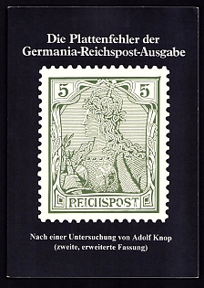 Book 'The Plate Flaws of the Germania Reichspost Issue'бBased on a study by Adolf Knop (Second, Expanded Edition)