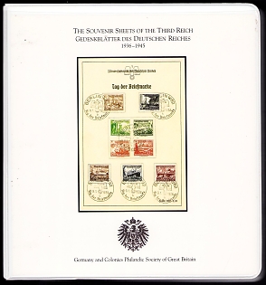 Catalog Handbook 'The Souvenir Sheets of the Third Reich (Gedenkblätter des Deutschen Reiches): 1936–1945', Germany and Colonies Philatelic Society of Great Britain