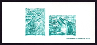 2002 41-46c France 'Marine Life' Compound Trial Color Proof Miniature Sheetlet, Epreuve de Luxe, Deluxe Presentation Miniature Sheet