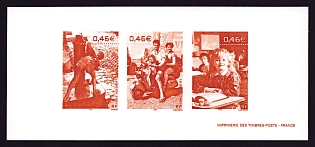 2002 46c France 'Photographs of everyday life' Compound Trial Color Proof Miniature Sheetlet, Epreuve de Luxe, Deluxe Presentation Miniature Sheet