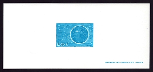 2002 46c France 'Globe and Microcircuits' Trial Color Proof Miniature Sheetlet, Epreuve de Luxe, Deluxe Presentation Miniature Sheet