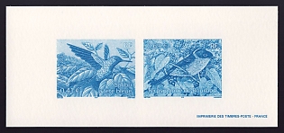 2003 41-69c France 'Birds' Compound Trial Color Proof Miniature Sheetlet, Epreuve de Luxe, Deluxe Presentation Miniature Sheet