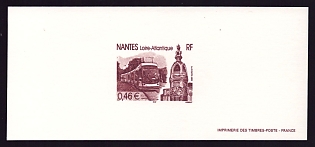 2003 46c France 'Nantes' Trial Color Proof Miniature Sheetlet, Epreuve de Luxe, Deluxe Presentation Miniature Sheet
