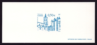 2003 50c France 'Tulle' Trial Color Proof Miniature Sheetlet, Epreuve de Luxe, Deluxe Presentation Miniature Sheet