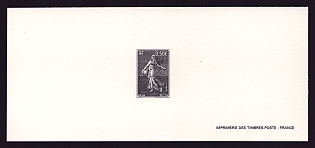 2003 50c France 'Sower Type of 1903' Trial Color Proof Miniature Sheetlet, Epreuve de Luxe, Deluxe Presentation Miniature Sheet