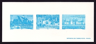2004 50c France 'Aspects of Life in the French' Compound Trial Color Proof Miniature Sheetlet, Epreuve de Luxe, Deluxe Presentation Miniature Sheet