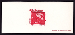2004 50c France 'Halloween' Trial Color Proof Miniature Sheetlet, Epreuve de Luxe, Deluxe Presentation Miniature Sheet