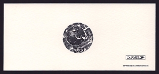 1998 3fr France '1998 World Cup Soccer Championships, France' Trial Color Proof Miniature Sheetlet, Epreuve de Luxe, Deluxe Presentation Miniature Sheet