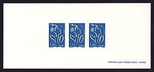 2005-07 1-1.90€ France 'Marianne' Compound Trial Color Proof Miniature Sheetlet, Epreuve de Luxe, Deluxe Presentation Miniature Sheet