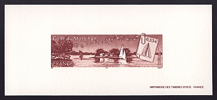 2005 53c France 'Gulf of Morbihan' Trial Color Proof Miniature Sheetlet, Epreuve de Luxe, Deluxe Presentation Miniature Sheet