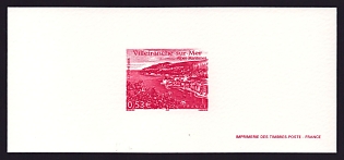 2005 53c France 'Villefranche-sur-Mer' Trial Color Proof Miniature Sheetlet, Epreuve de Luxe, Deluxe Presentation Miniature Sheet