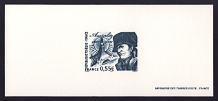 2005 55c France 'Battle of Austerlitz, Bicent' Trial Color Proof Miniature Sheetlet, Epreuve de Luxe, Deluxe Presentation Miniature Sheet