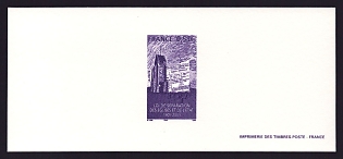 2005 53c France 'Law Separating Church and State, Cent' Trial Color Proof Miniature Sheetlet, Epreuve de Luxe, Deluxe Presentation Miniature Sheet