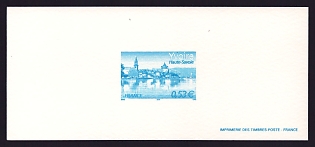 2006 53c France 'Yvoire' Trial Color Proof Miniature Sheetlet, Epreuve de Luxe, Deluxe Presentation Miniature Sheet