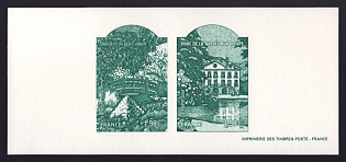 2006 1.98€ France 'Gardens and Parks Type of 2003' Compound Trial Color Proof Miniature Sheetlet, Epreuve de Luxe, Deluxe Presentation Miniature Sheet