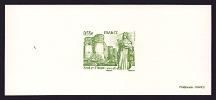 2009 55c France 'Rene I, Duke of Anjou (1409-80)' Trial Color Proof Miniature Sheetlet, Deluxe Presentation Miniature Sheet
