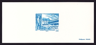 2009 56c France 'Chateau de la Batie d’Urfe' Trial Color Proof Miniature Sheetlet, Deluxe Presentation Miniature Sheet