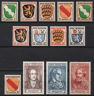 1945-46 French Zone of Occupation, Germany, Complete Set