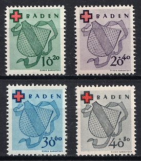 1949 Baden, French Zone of Occupation, Germany, Complete Set