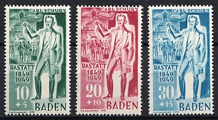 1949 Baden, French Zone of Occupation, Germany, Complete Set