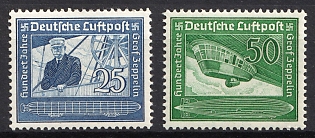 1938 Third Reich, Germany, Airmail, Complete Set