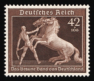 1939 42pf Third Reich, Germany, Complete Set