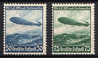1936 Third Reich, Germany, Airmail, Complete Set