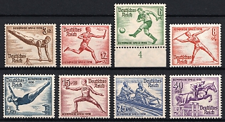 1936 Third Reich, Germany, Complete Set
