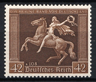 1938 42pf Third Reich, Germany, Complete Set